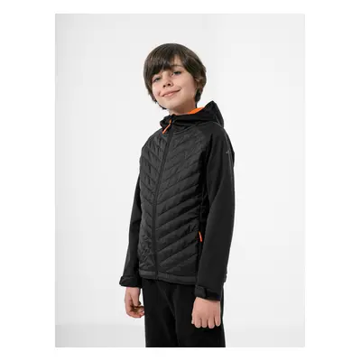 Fiú túra softshell kabát 4F JUNIOR BOYS SOFTSHELL JSFM002-20S-DEEP BLACK