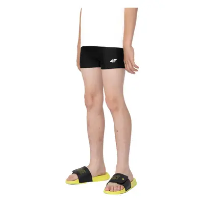 4F JUNIOR-SWIMMING TRUNKS M005-20S-DEEP BLACK Fekete 146/152