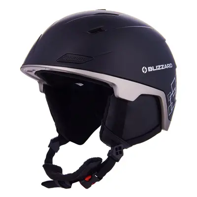 Sí sisak BLIZZARD Double ski helmet, black matt gun metal silver squares