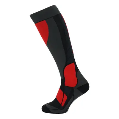 Kompressziós sízokni BLIZZARD Compress 120 ski socks, black grey red