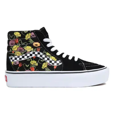 Női járócipő VANS UA SK8-HI Platform 2.0 poppy checkerboard black multi