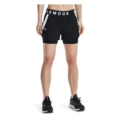 Női edzőnadrág UNDER ARMOUR Play Up 2-in-1 Shorts-BLK 001