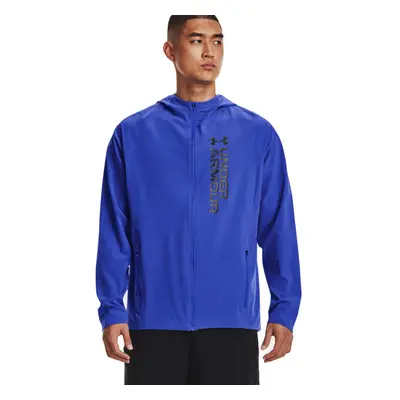 Férfi edződzseki UNDER ARMOUR UA OUTRUN THE STORM JACKET-BLU-1361502-486