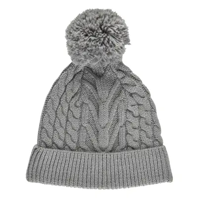 Téli sapka COLOR KIDS Cable knit recycle Hat -Light Grey Melange