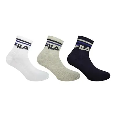 Férfi zokni FILA F9398 SOCKS QUARTER PLAIN - NAVY 3 PACK