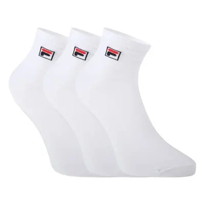 Zokni FILA F9303 SOCKS QUARTER PLAIN 3 PACK-300 WHITE