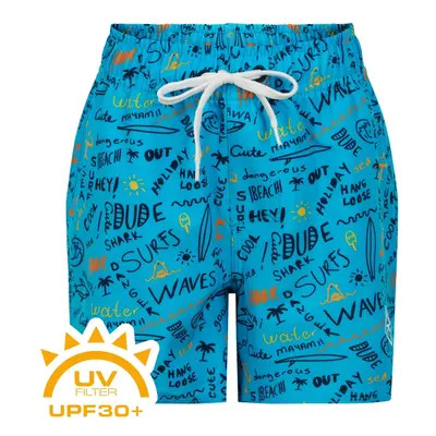 COLOR KIDS-Swim shorts short AOP-cyan blue Kék 140