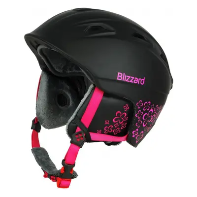 Női sísisak BLIZZARD W2W Demon ski helmet, black matt magenta flowers