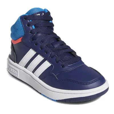 Fiú szabadidő cipő ADIDAS Hoops 3.0 Mid K dark blue blue rush turbo