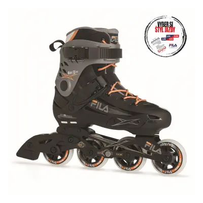 Női görkorcsolya FILA SKATES MADAME HOUDINI BLK GRY SALMON