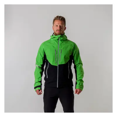 Férfi túra softshell kabát NORTHFINDER DAVIAN-BU-3975OR-273blackgreen