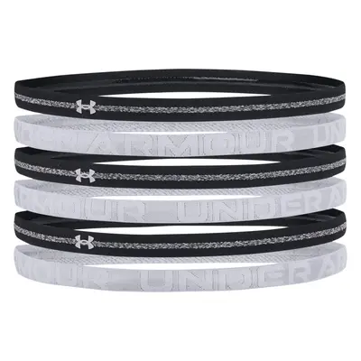 Női fejpánt UNDER ARMOUR UA HTR Mini Headband 6PK-BLK