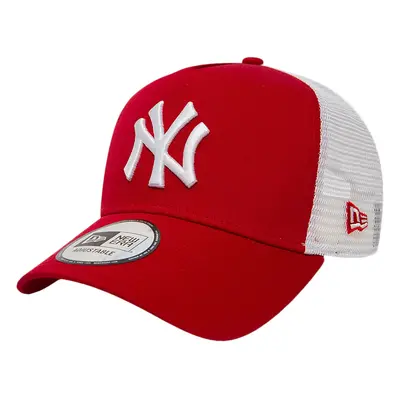 Kalap sapka NEW ERA 940 AF TRUCKER MLB CLEAN TRUCKER NY YANKEES SCARLET WHITE NO