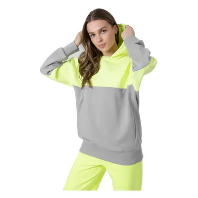 Női kapucnis pulóver 4F WOMENS SWEATSHIRT BLD024-45S-CANARY GREEN