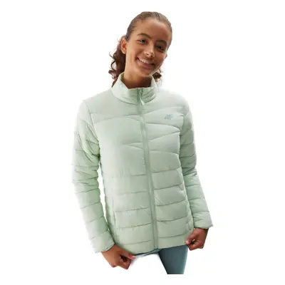 Lány dzseki 4F JUNIOR DOWN JACKET-JAW23TDJAF219-42S-LIGHT GREEN