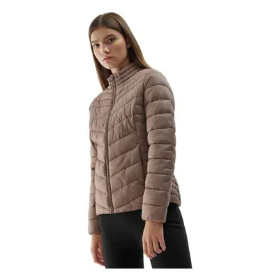 Női kabát 4F DOWN JACKET-AW23TDJAF224-82S-LIGHT BROWN