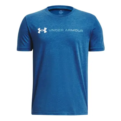 Fiú rövid ujjú póló UNDER ARMOUR UA B LOGO WORDMARK SS -BLU