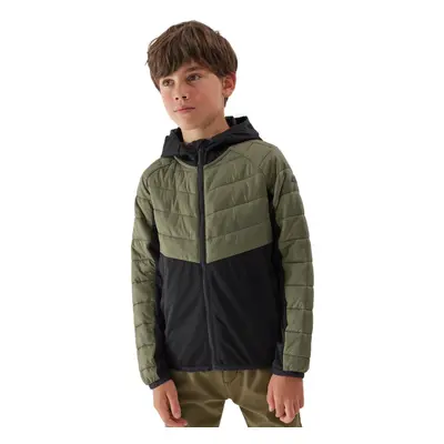 Fiú túra softshell kabát 4F JUNIOR TECHNICAL JACKET-JAW23TTJAM282-44S-OLIVE