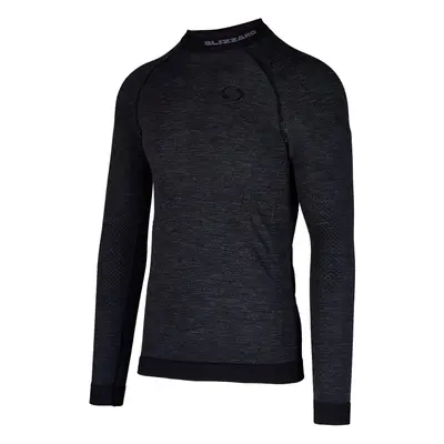 Férfi termikus póló hosszú ujjal BLIZZARD SHORT CUT-Mens long sleeve, merino wool, anthracite-20