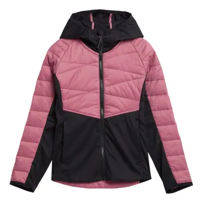 Lány túra softshell kabát 4F JUNIOR TECHNICAL JACKET-JAW23TTJAF280-54S-PINK