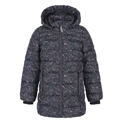 Lány sídzseki COLOR KIDS jacket quilted, AOP, AF 8.000, phantom