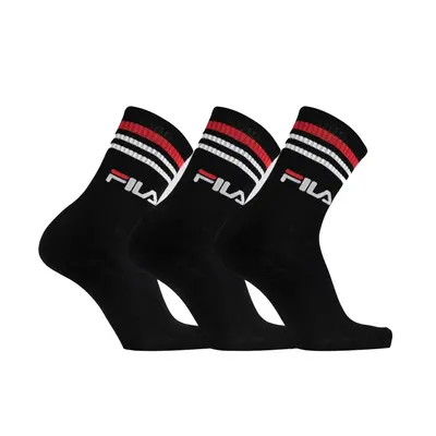 Zokni FILA F9090 SOCKS LIFESTYLE PLAIN 3 PACK-200 BLACK