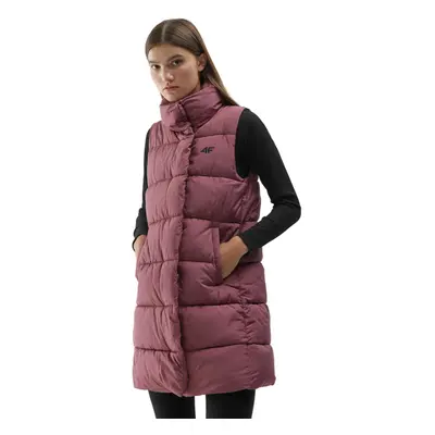 Női mellény 4F VEST-AW23TVESF076-53S-DARK PINK