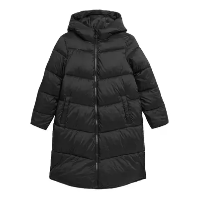 Lány dzseki 4F JUNIOR DOWN JACKET-JAW23TDJAF268-21S-BLACK