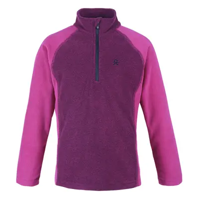 Lányok sípolár kabát COLOR KIDS Fleece pulli, striped, festival fuchsia