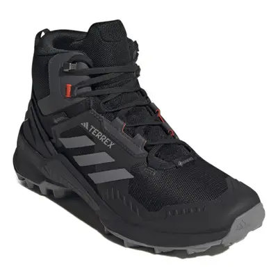 Férfi boka túracipő ADIDAS Terrex Swift R3 Mid GTX core black grey three solar red