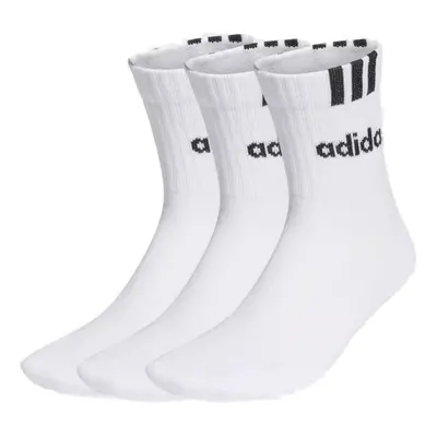 Zokni ADIDAS CUSH HALF CRW C 3S LIN 3 PACK-WHITE WHITE WHITE