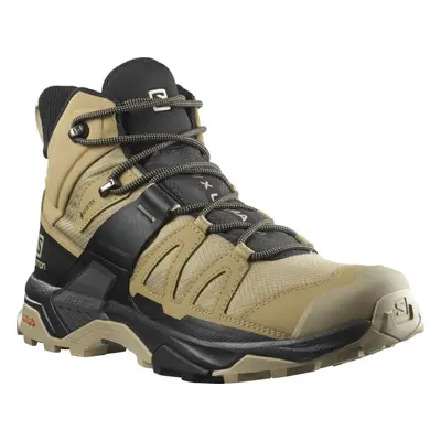 Férfi boka túracipő SALOMON X Ultra 4 Mid GTX kelp black safari