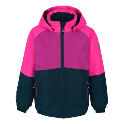 Lány sídzseki COLOR KIDS Ski jacket colorblock AF10.000, festival fuchsia