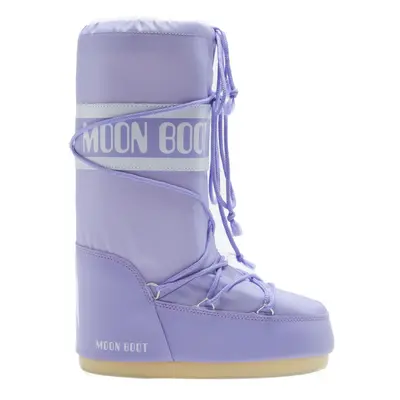 Lányok magas téli csizma MOON BOOT Icon Nylon Jr lilac