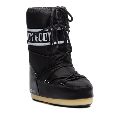 Gyermek magas téli csizma MOON BOOT Icon Nylon K black