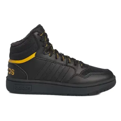 Fiú téli bokacsizma ADIDAS Hoops 3.0 Mid K core black core black preloved yellow