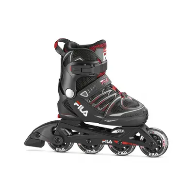 Gyermek görkorcsolya FILA SKATES X-ONE BLACK RED Black