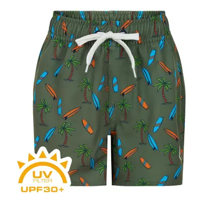 Fiú fürdőruha COLOR KIDS Swim shorts short AOP-dark ivy