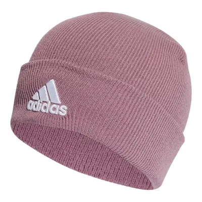 Női téli sapka ADIDAS LOGO BEANIE CUF WONORC WHITE