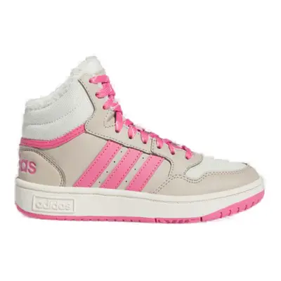 Lányok téli bokacsizma ADIDAS Hoops 3.0 Mid K wonder beige pink fusion off white