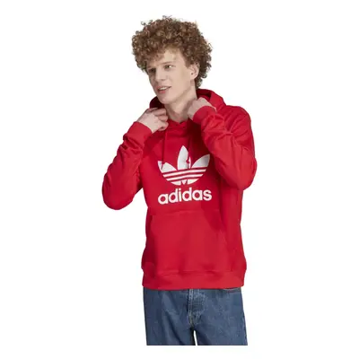 Férfi kapucnis pulóver ADIDAS ORIGINALS TREFOIL HOODY-IM4497-better scarlet