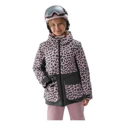 Lány sídzseki 4F JUNIOR TECHNICAL JACKET-JAW23TTJAF357-90A-MULTICOLOUR ALLOVER