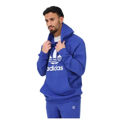 Férfi kapucnis pulóver ADIDAS ORIGINALS TREFOIL HOODY-Blue