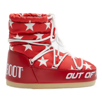 Női téli bokacsizma MOON BOOT Light Low Stars red white