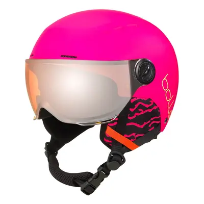 Sí sisak BOLLE QUIZ VISOR - MATTE HOT PINK WITH ORANGE GUN VISOR CAT 2