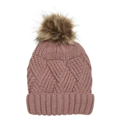 Lány téli sapka COLOR KIDS Hat-W.Detachable Fake Fur-741223.4330-burlwood