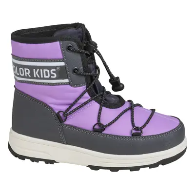 Lányok magas téli csizma COLOR KIDS Boots W. String violet tulle