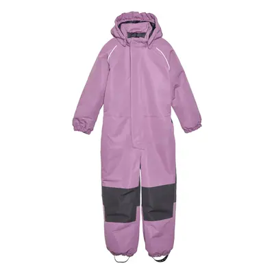 Lány téli overál COLOR KIDS Coverall W. Contrast, argyle purple