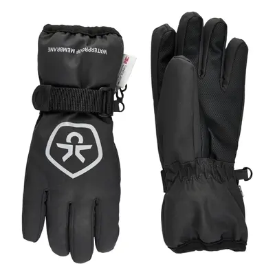 : COLOR KIDS-Gloves, waterproof, black Fekete 140/152 2021