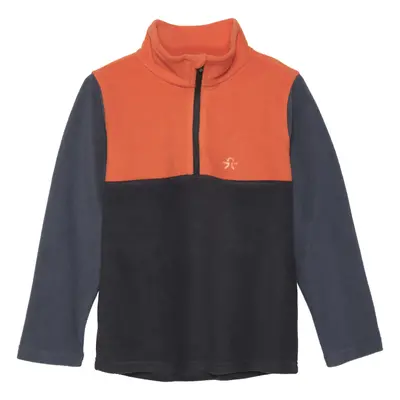 Gyermek sípolár kabát COLOR KIDS Fleece Pulli - Colorblock, orange